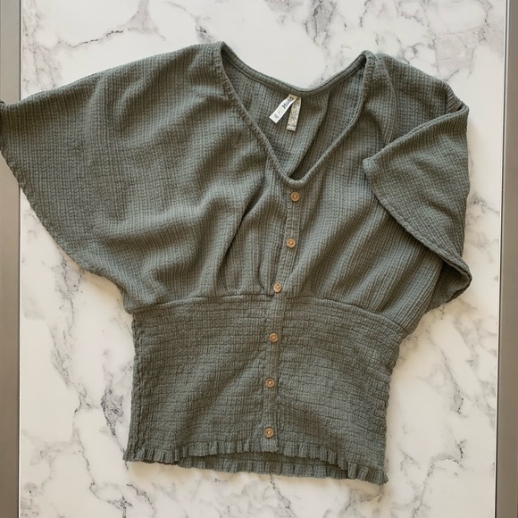 Mudd Tops - Green Tunic Shirt